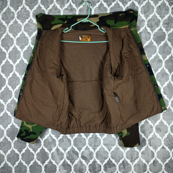 Cabelas Jacket Men Large Camouflage Woodland Gore-Tex Thinsulate Fleece USA - Picture 6 of 13